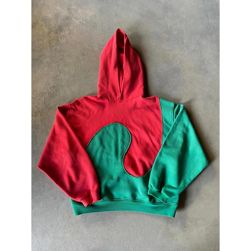 ERL Los Angeles Reworked Hooded Sweatshirt Sz XL